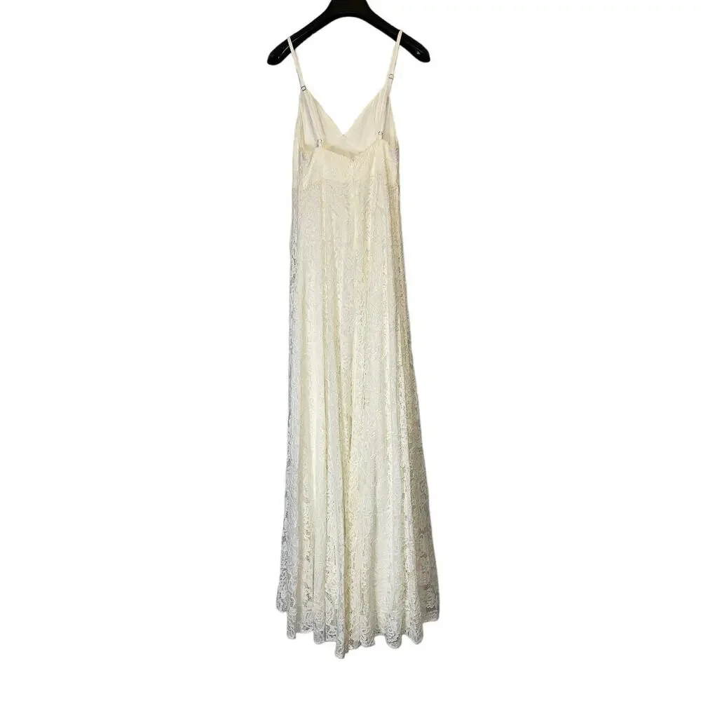 Fame and Partners Charlotte White Maxi Dress Size 2 - Picture 3 of 16